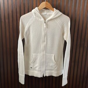 Athleta Ivory Cardigan Sweater